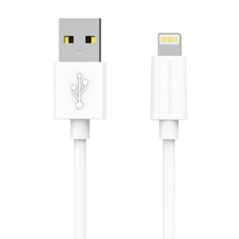 ZeroLemon [Apple MFi Certified] Lightning to USB PVC white Cable 1M /
3.3 FT + Aluminum Cap for Iphone 5s / 5c / 5, Ipad Air / Mini / Mini2,
Ipad 4th Generation, Ipod 5th Generation, and Ipod Nano 7th Generation
[2 Year Warranty] - White
