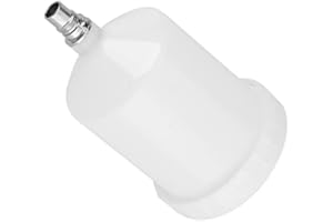 PISSENTE Gobelet de Pistolet de Pulv¨¦risation ¨¤ gravit¨¦, Pot de Remplacement de Gobelet de Peinture en Plastique de 600 ML avec Connecteur Filet¨¦, Kit de Pistolet de Pulv¨¦risation d'air ¨¤