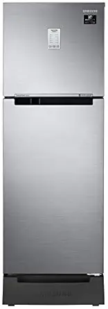 Samsung 253 L 2 Star Inverter Frost-Free Double Door Refrigerator (RT28T3822S8/HL, Elegant Inox(Light Doi Metal, Base Stand with Drawer, Convertible)