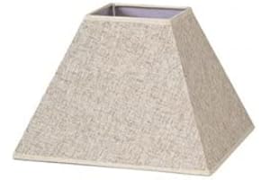 FABRILAMP Pantalla Piramide Tenorio E27 Lino Beis 35dx15dx25h