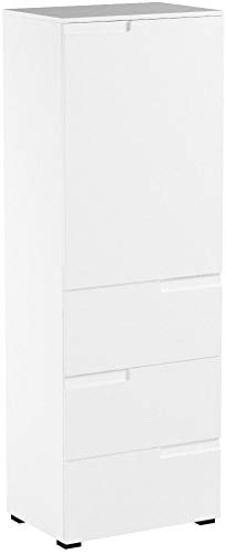 Schrank weiss Hochglanz - 5