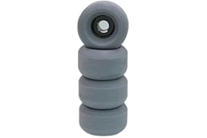 LEEFAI 65D Urethane Pro Fingerboard Wheels Gray 65D Bearing Wheel Handmade Urethane Material-Ultra Spin Bearings Wheels -7. 5x4.5mm