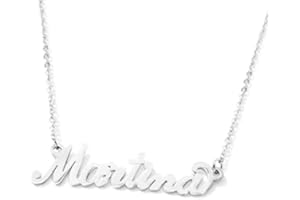 Flowers Collana Vari Nomi in Acciaio lucidissimo. Girocollo Collana con Nome Donna per Essere Sempre al Top. Scegli Il Tuo per Un Ottima Idea Regalo