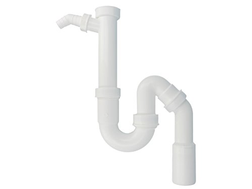 tecuro Ablaufgarnitur Siphon-Geruchsverschluß – Spülen Abgang hinten/unten - 2