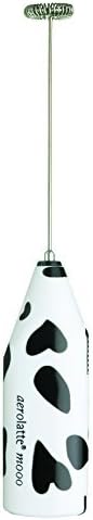 aerolatte Mooo Milk Frother with Travel Case, Cow Print by aerolatte