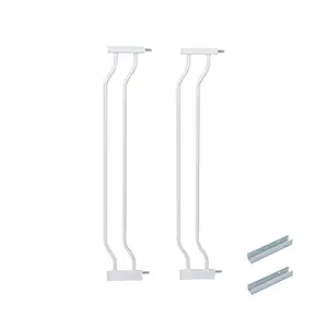 Extra Wide Baby Gate Dog Gate Pressure Mount White Black Metal Child Pet Gate Indoor Safety Gates for Stairs,Doorways,Kitchen and Living Room? (9.44