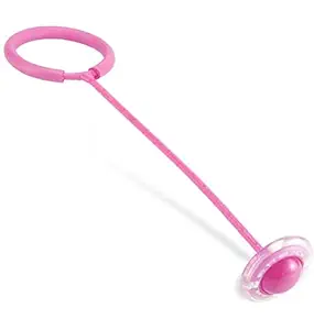 HEXCEL Skip Ball Sports Swing Ball Jump Rope Dance Flash Kids Exercise Balance Hoop Jump Toy One Leg Jumping Ring for Boys and Girls (Multicolor)