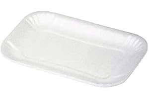 REA imballaggi alimentari 10 Vassoi in Polistirolo 210 per Alimenti Misure 49x34,5