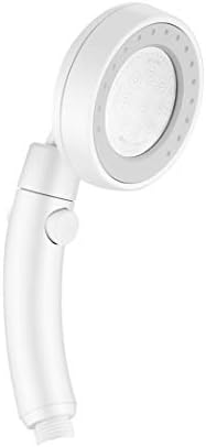 HONPHIER Universal Shower Head Bath Shower High Pressure Water Saving Shower Spray Head with ON/Off Pause Switch (Grey)