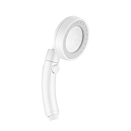HONPHIER Universal Shower Head Bath Shower High Pressure Water Saving Shower Spray Head with ON/Off Pause Switch (Grey)