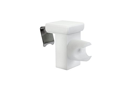 Gardinenstange „Boston“ Fix-Klick 85-135cm ausziehbar Weiß Klemmstange Spannfix – jetzt mit verbessertem Universalklipp für Fensterdicke 10-27mm - 3