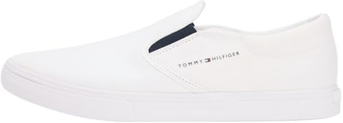 Tommy Hilfiger Vulc Core Slip On FM0FM05689 Low Top, Bianco (Bianco), 42