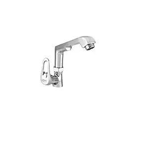 Qblu Crown Full Brass Swan Neck Tap for Wash Basin