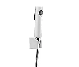 Kohler Cuff Health Faucet 98100IN-0 ABS, Painted Chrome Polished Hose and Holder Premium Hygiene Jet Spray (White Body)