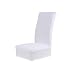 Solid Color Polyester Spandex Dining Stool Chair Cover Slipcover White