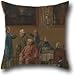 Produktbild Oil Painting Thomas Patch - British Gentlemen At Sir Horace Mann's Home In Florence Pillowcase 20 X 20 Inches / 50 By 50 Cm For Bar,home Office,festival,boys,teens Girls,her With Two Sides