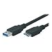 Produktbild Tecline 5 m USB A – Micro-USB B 5 m USB A Micro-B schwarz