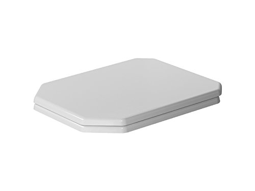 Duravit 0064810000 WC-Sitz 1930 ohne Absenkautomatik Scharniere, chrom / weiß