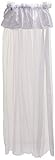 Con bordado Italbaby Plain cuna tul dosel con soporte, color blanco