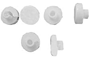 Pozzi Ginori 41981 Set Gommini per Sedile quinta/500 Bianco, Kit