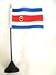 Produktbild Novelties Direct Tisch Flagge von Costa Rica 10,2 x 15,2 cm 100% Polyester mit schwarzem Plastikstiel und Sockel (1)