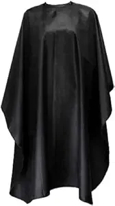 SIYAA Barber Hair Cutting Sheet Apron Hairdressing Salon Accessories (Black)