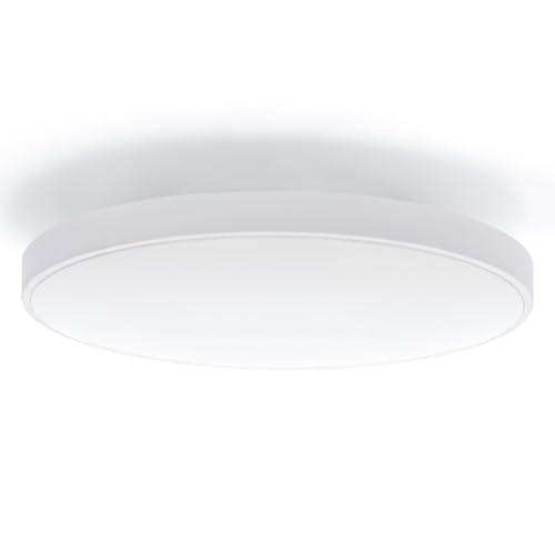 M Ledme - Plafoniera LED 15W, Lampada da soffitto per bagno IP44, 1.500 lumen, Luce Fredda Colore (6000K) per Bagno, Cucina, Balcone