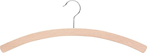 Pador Concept 1509-2/10 Holz-Kleiderbügel, Konfektion, Einfachbügel, 10 Stück