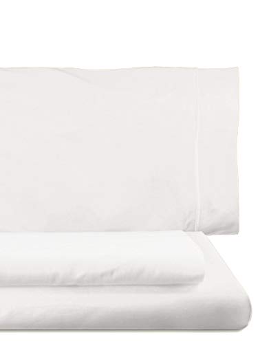 Lasa Royal - Juego de funda nórdica, 240 x 220 cm, bajera ajustable, 158 x 200 cm, 2 fundas para almohada, 45 x 85 cm, color blanco