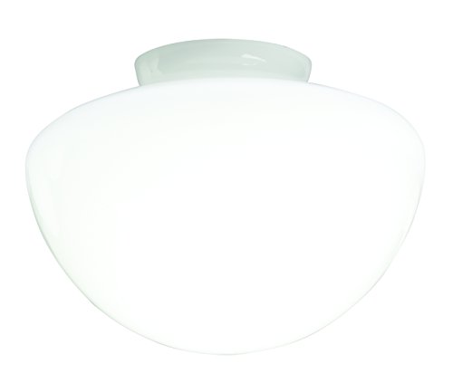 Westinghouse Lighting 8705040 Lampenschirm 7,5 cm aus satiniertem Glas, Pilzform, weiß, 17.8 x 17.8 x 12.45 cm