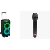 JBL Partybox Stage320, Bluetooth Hoparl&ouml;r, Siyah ve JBL Partybox 100 Mikrofon, Siyah Seti
