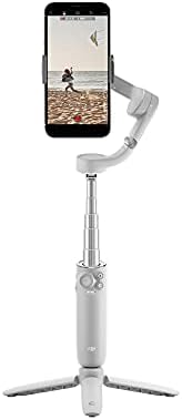 DJI OM 5-Handheld 3-Axis Smartphone Gimbal Stabilizer with Grip Tripod, Built-in Extension Rod, Shot Guide for