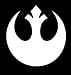 Produktbild Makarios LLC Rebel Alliance Star Wars Cars Trucks Vans Walls Laptop MKR 5,5x5,5 Zoll weiß MKR759
