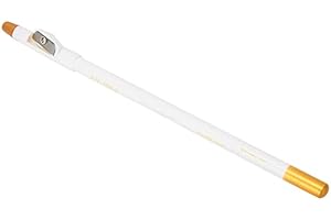 AUSLA Pióro do Wypełniania Brody dla Mężczyzn, Profesjonalny Wypełniacz do Ołówków do Brody Wyposażony w temperówkę Narzędzie do Stylizacji Brody (Biały)