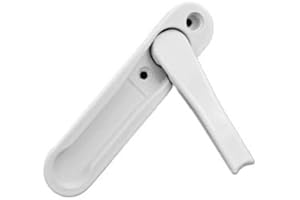 SKYJOY Maniglia Finestra Maniglia for finestra nascosta in lega di zinco bianca/nera Accessori hardware for Windows Maniglia for schermo con viti in acciaio inossidabile Maniglie Per Finestre ( Color : White