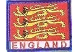 EMBLEMS-GIFTS ENGLAND THREE LIONS SEW ON FLAG PATCH BADGE