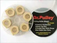 Dr Pulley Sport Sliding Rollers for Honda Activa 125/Grazia/Hero Pleasure/Duet/Pleasure +/Maestro Edge/Destini 125/Maestro Edge 125/Aprilla125/Vespa125