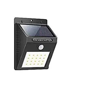 M2 Look Waterproof Bright Solar Wireless Security Motion Sensor 20 LED Night Light for Outdoor/Garden Wall (Pack of 1)