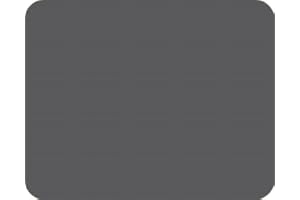 PEARL GLASS Medium Glass Worktop Saver - Charcoal Grey - 40 x 30cm