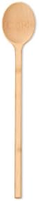 Pebbly Natural Bamboo Kitchen Spoon nba084 38 x 10 x 10 cm W