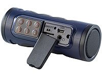 Lunartec 4in1-Outdoor-Genie: Radio, MP3, Taschenlampe, Lautsprecher - 4