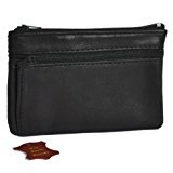ATIPIX Porte-Monnaie plat - Cuir véritable - Homme - Pour poches pantalon ou veste