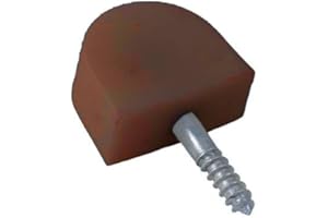 VICHOME 100 clavijas soportes para baldas, estantes estanterias muebles madera, guitarra autorroscante, marrón, bricolaje, reparación (102)