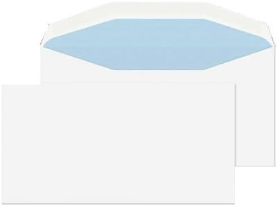 1000 White DL Non Windowed Folding Inserting Mailing Machine Envelopes (114mm x 235mm)