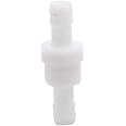 CentIoT - One-Way Non-Return inline check valve - white Plastic - for Water liquid gas (POM 10MM)