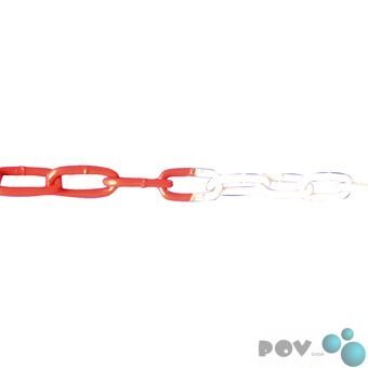 Preisvergleich Produktbild POV® Absperrkette aus Stahl, geschweißt, Drahtstärke 6 mm