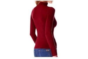 MEDIAWAVE STORE MediaWaveStore VKA22 Camiseta térmica para Mujer con Interior de Felpa Cuello Alto