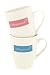 Produktbild MC Trend 2er Set Becher mit Schriftzug Lieblingsmensch Kaffeebecher Teetasse Frühstück Brunch Liebe Partner Geschenk-Idee (Becher blau&rosa Schrift weiß)