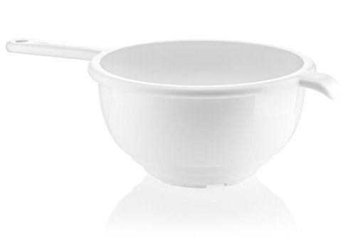 Guzzini Formen Home 120153–11 Sieb mit Griffe, Kunststoff, 24 cm Durchmesser weiß