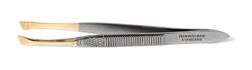Manicare Gold Plated Slant Tweezers